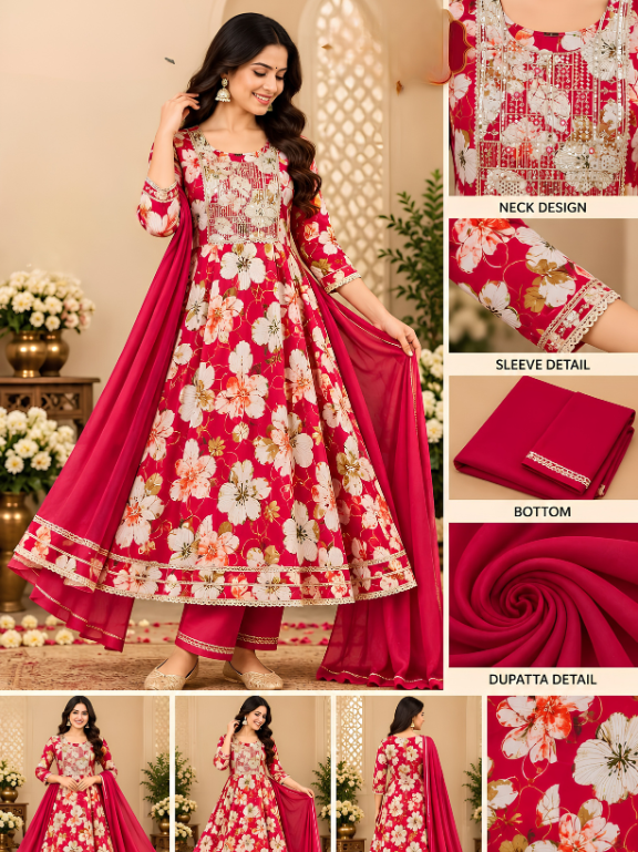 Long Gown Suit Set